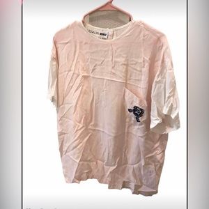 CHAUS Woman Sheer Baby Pink and White Sleep Wear Top - Size 2XL